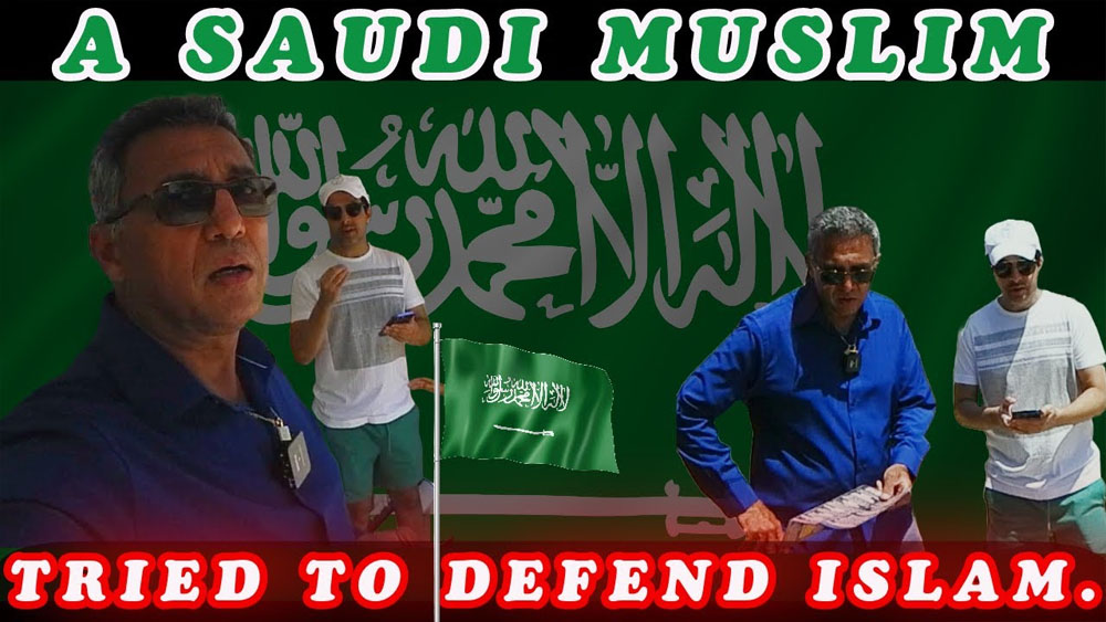 A Saudi Muslim tried to defend Islam.BALBOA PARK